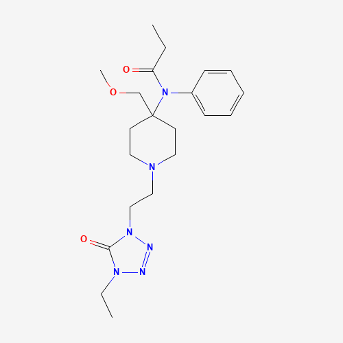 Chemical structure of alfentanil