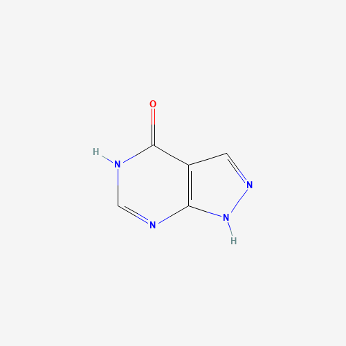 Chemical structure of allopurinol