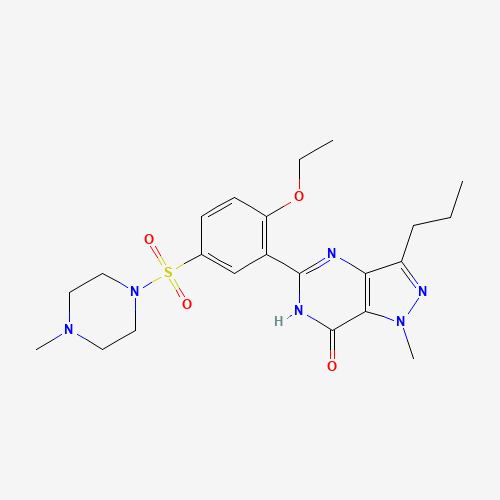 Chemical structure of sildenafil